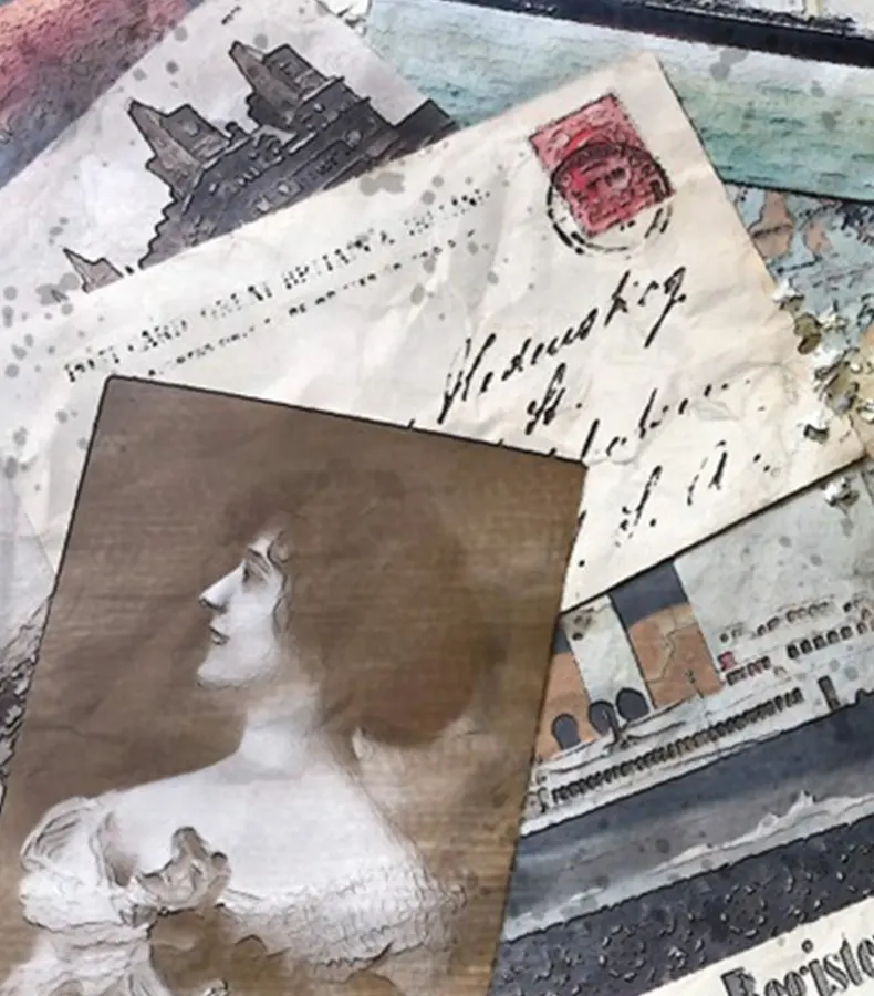 biographie-lettres-anciennes-photos-archives-catherine-robin Lettres anciennes, photographies et documents d’archives évoquant la mémoire familiale et les récits de vie.<br />